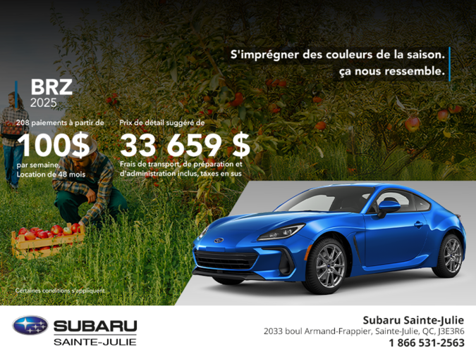 Procurez-vous la BRZ 2025!