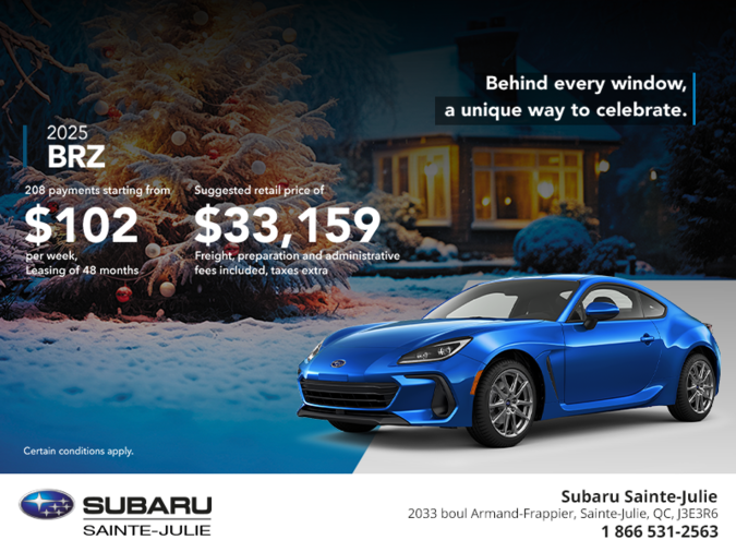 Get the 2025 BRZ today!