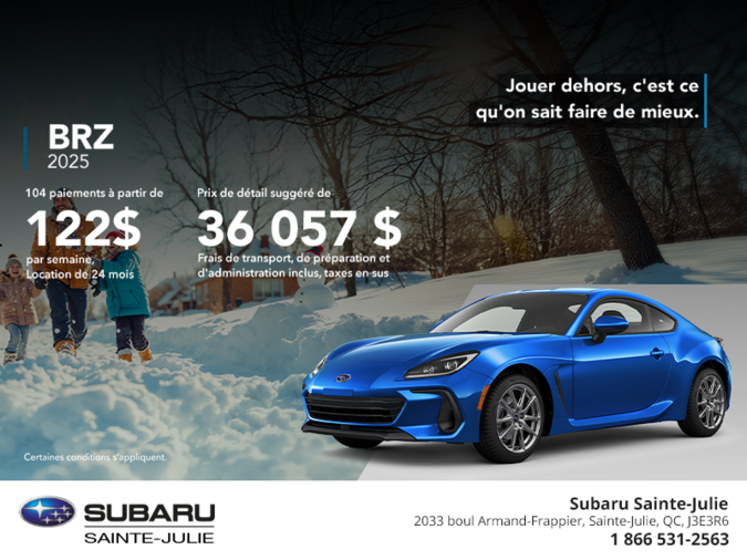 Procurez-vous la BRZ 2026!