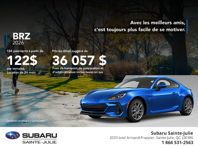 Procurez-vous la BRZ 2026!