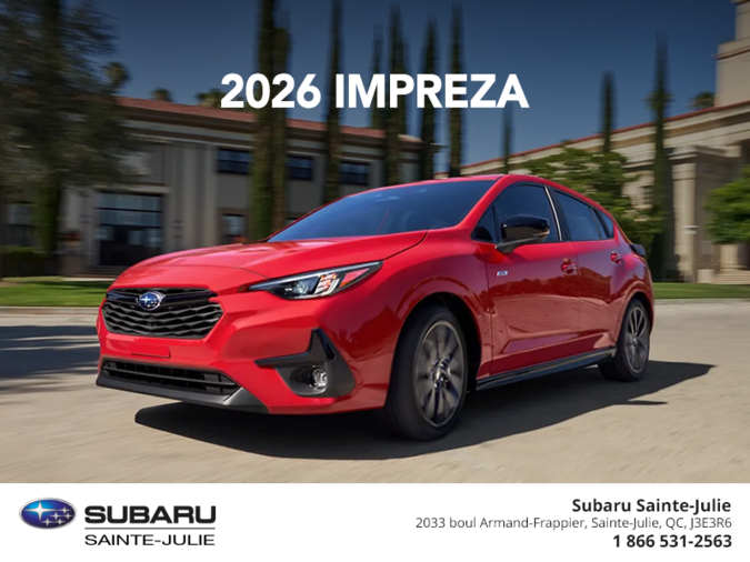 Get the 2026 Impreza!