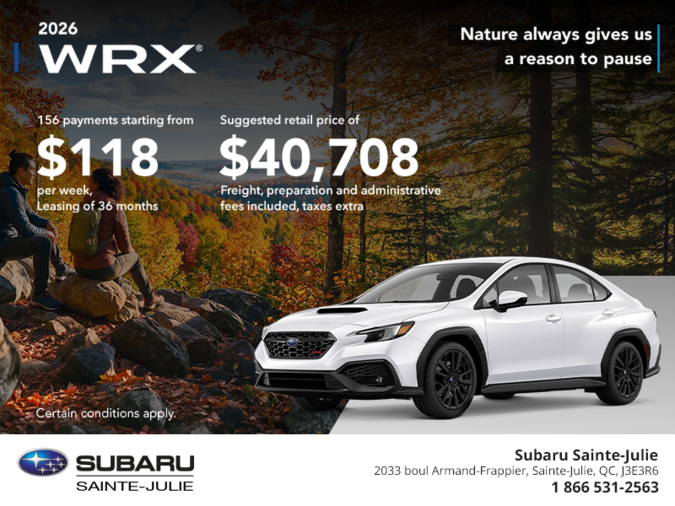 2026 Subaru WRX