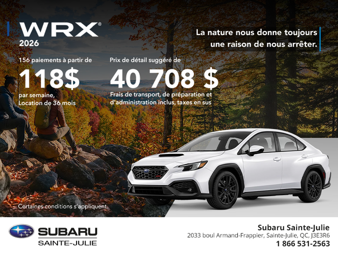 Subaru WRX 2026