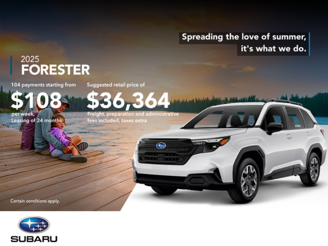 Get the 2025 Forester!