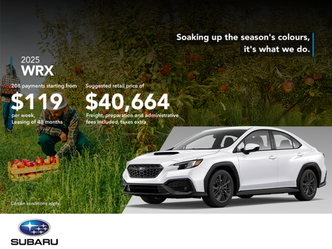 Get the 2025 WRX today!