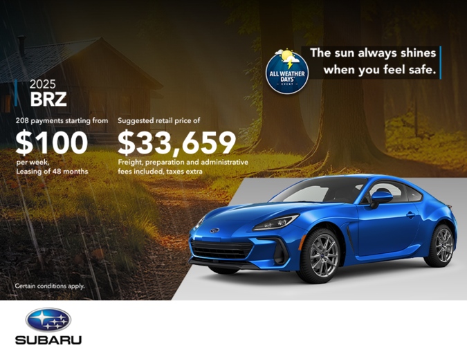 Get the 2025 BRZ today!
