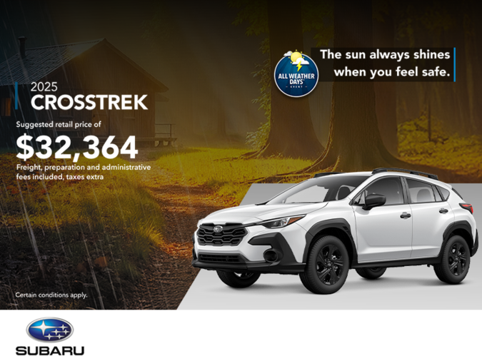 Get the 2025 Crosstrek today!