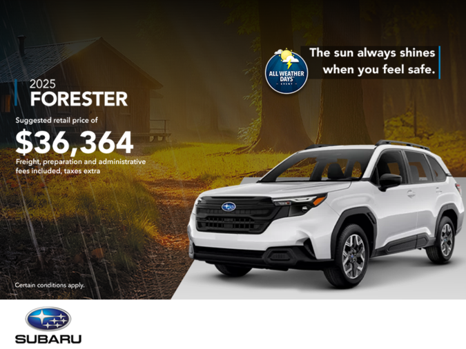 Get the 2025 Forester!