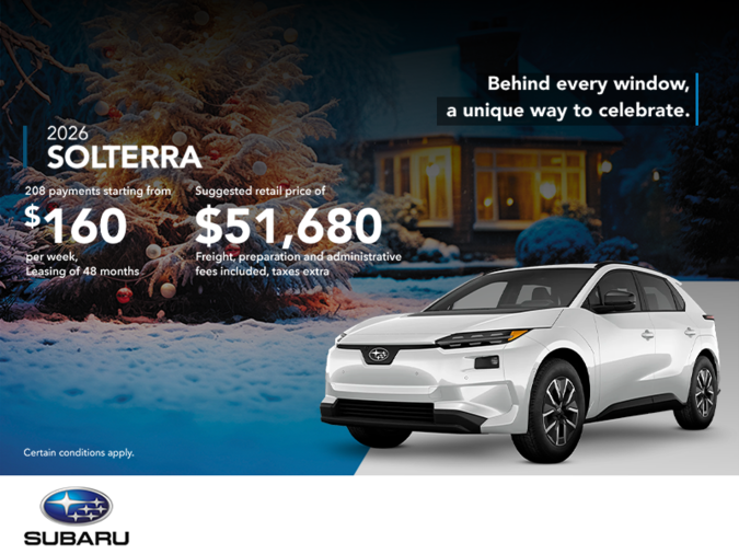 Get the 2026 Solterra today!