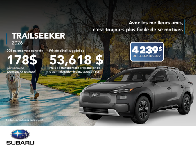 Procurez-vous le Trailseeker 2026!