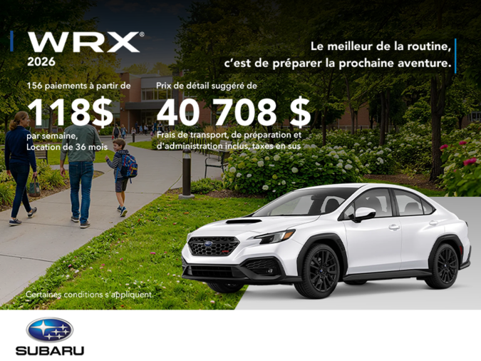 Subaru WRX 2026