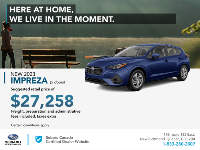 Get the 2023 Impreza!