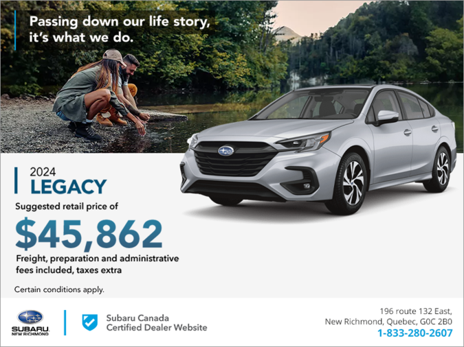 Get the 2024 Legacy today!