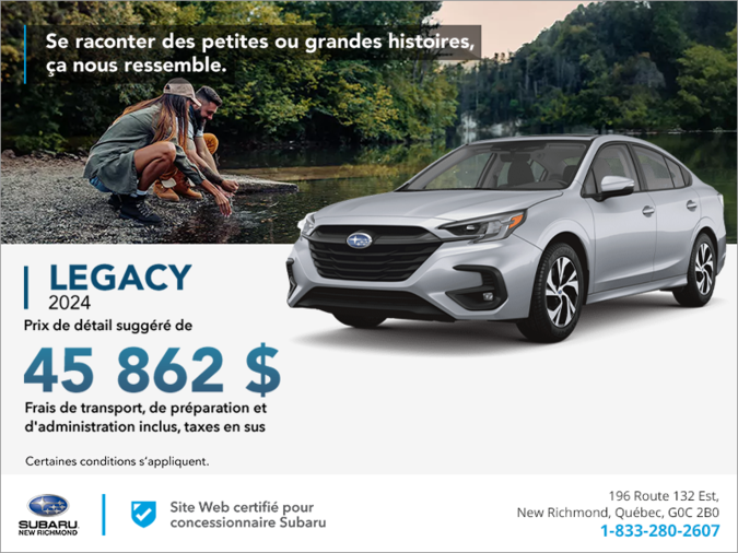 Procurez-vous la Legacy 2024!