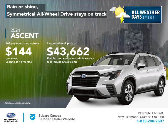 Get the 2024 Ascent today!