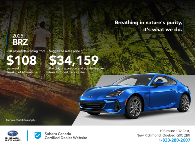 Get the 2025 BRZ today!
