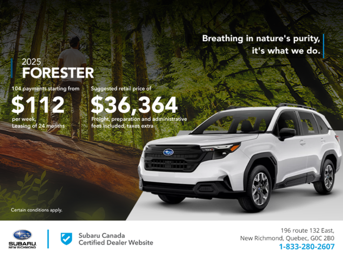 Get the 2025 Forester!