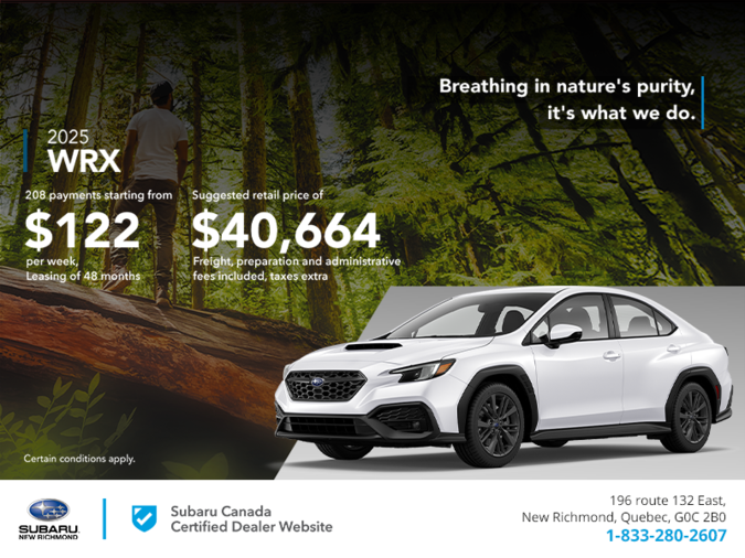 Get the 2025 WRX today!