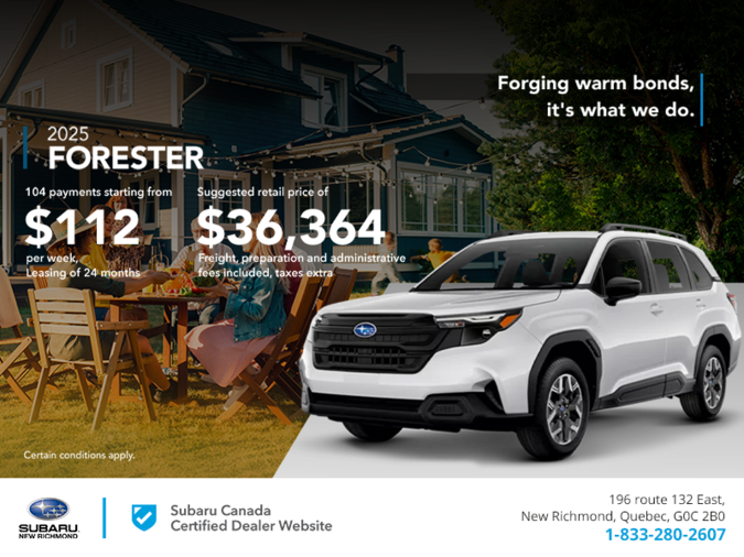 Get the 2025 Forester!