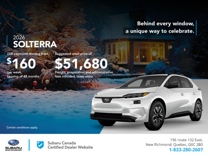 Get the 2026 Solterra today!