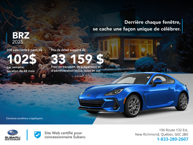 Procurez-vous la BRZ 2025!