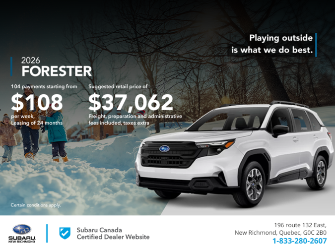 Get the 2026 Forester!