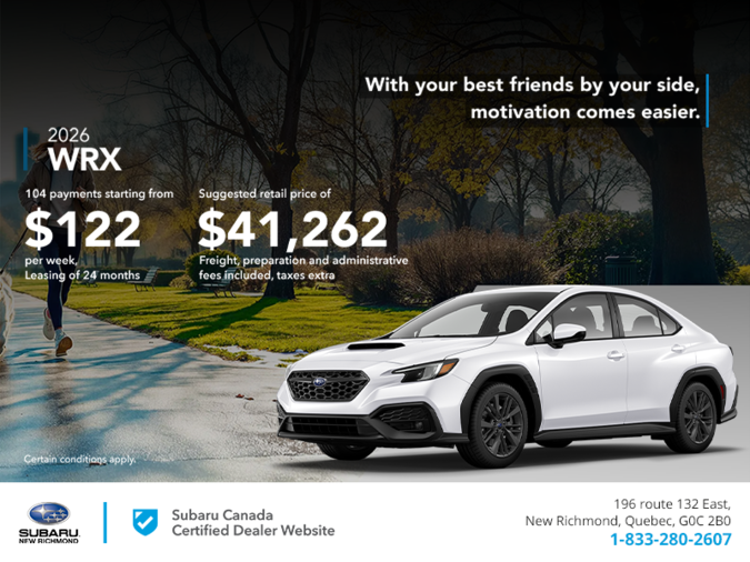 Get the 2026 WRX today!