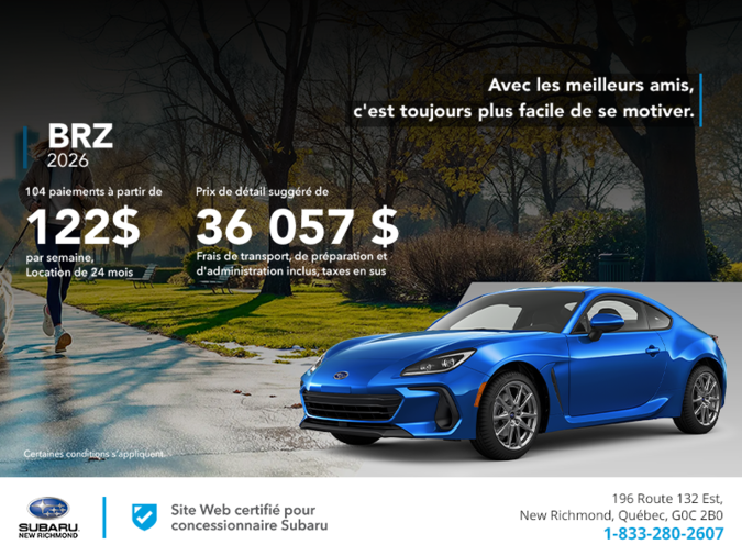 Procurez-vous la BRZ 2026!