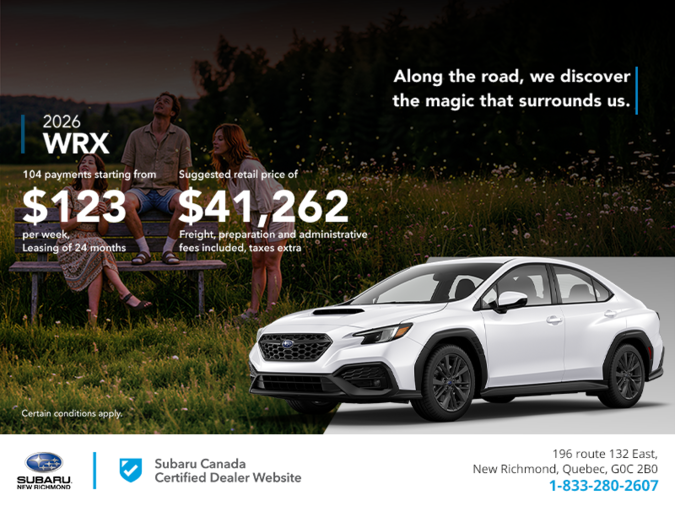Get the 2026 WRX today!