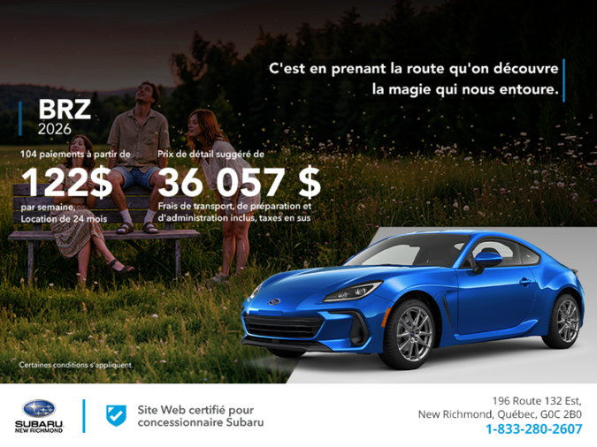 Procurez-vous la BRZ 2026!
