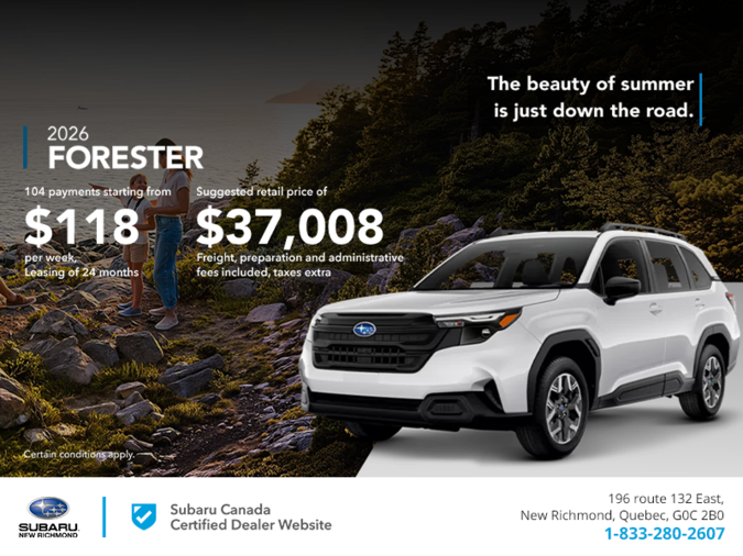 Get the 2026 Forester!