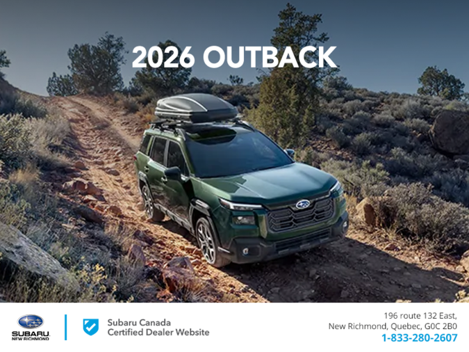 Get the 2026 Outback today!