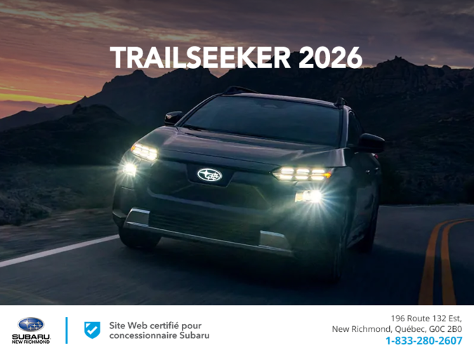 Procurez-vous le Trailseeker 2026!