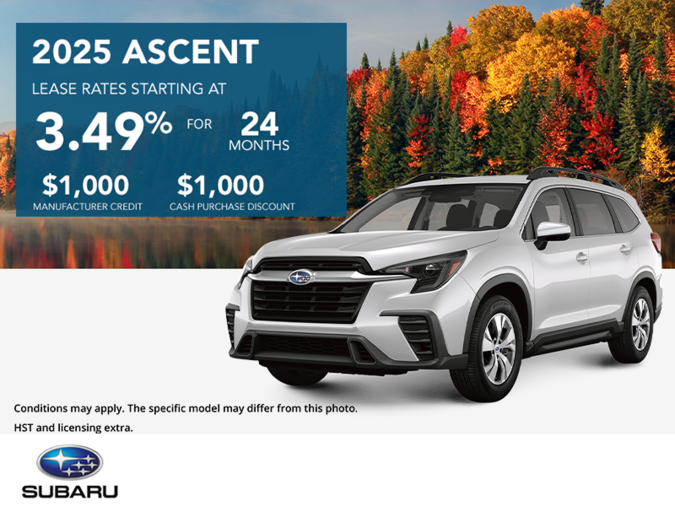 Get the 2025 Subaru Ascent Today!