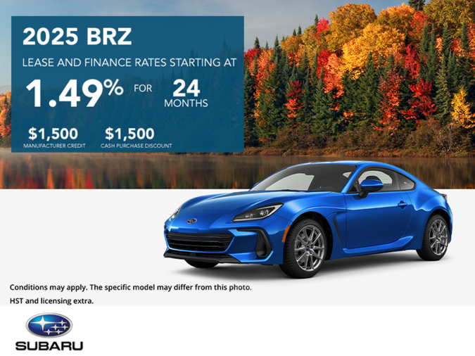 Get the 2025 Subaru BRZ Today!