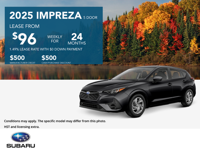 Get the 2025 Subaru Impreza Today!