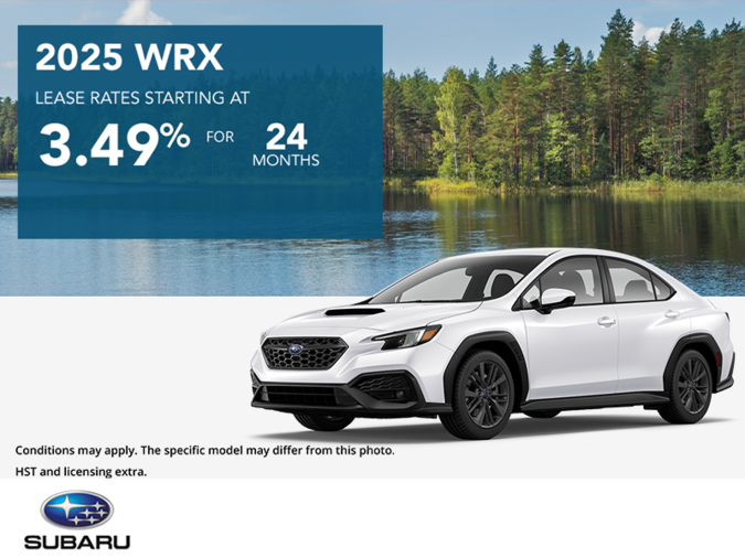 Get the 2025 Subaru WRX Today!