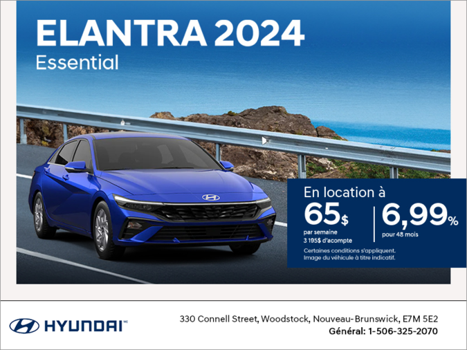 Procurez-vous le Hyundai Elantra 2024