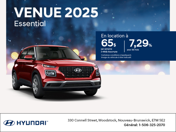 Procurez-vous le Hyundai Venue 2025