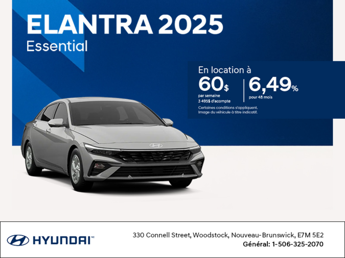 Procurez-vous le Hyundai Elantra 2025