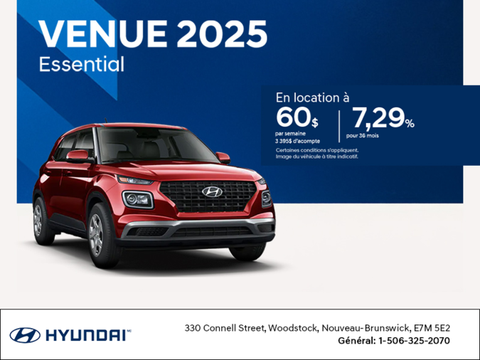 Procurez-vous le Hyundai Venue 2025