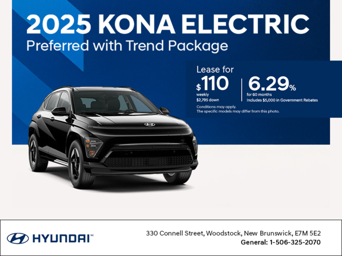 Get the 2025 Hyundai KONA Electric