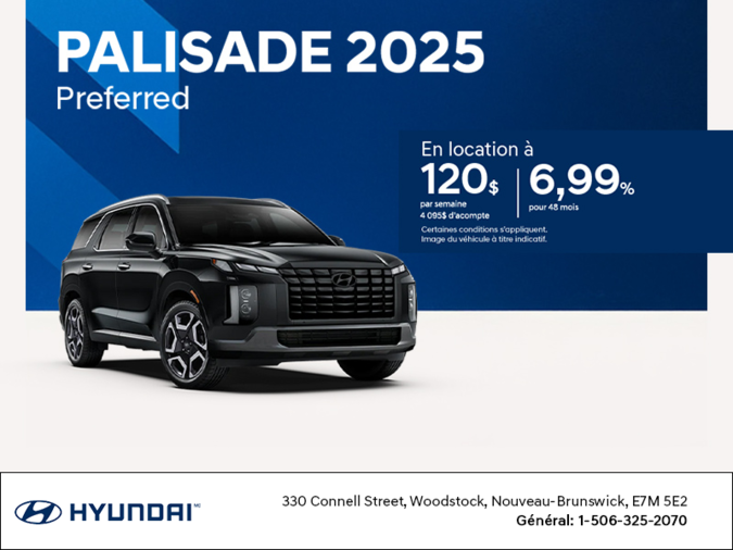 Procurez-vous le Hyundai Palisade 2025