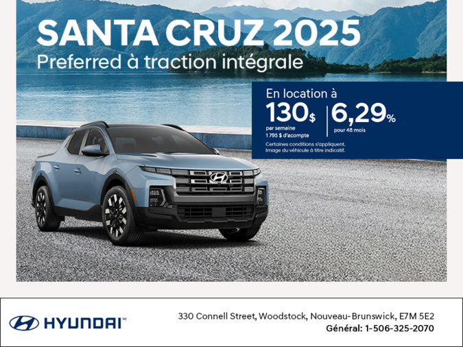 Procurez-vous le Hyundai Santa Cruz 2025