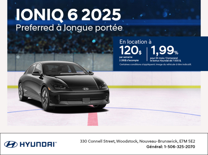 Procurez-vous le Hyundai Ioniq 6 2025
