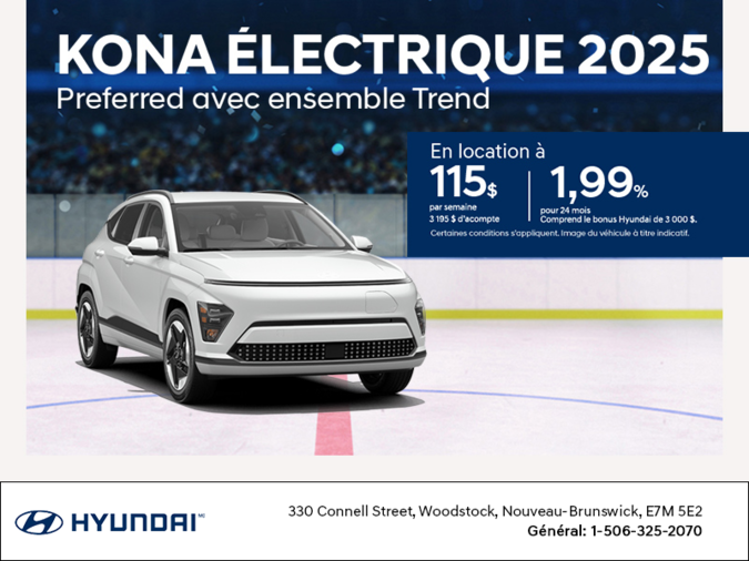 Procurez-vous le Hyundai Kona Electric 2025