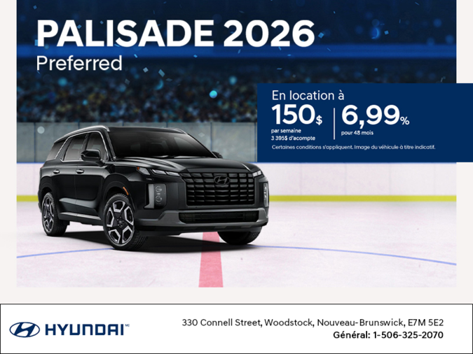 Procurez-vous le Hyundai Palisade 2026