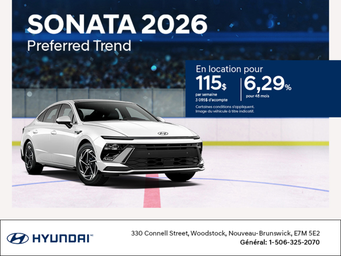 Procurez-vous le Hyundai Sonata 2026