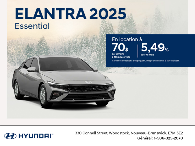 Procurez-vous le Hyundai Elantra 2025