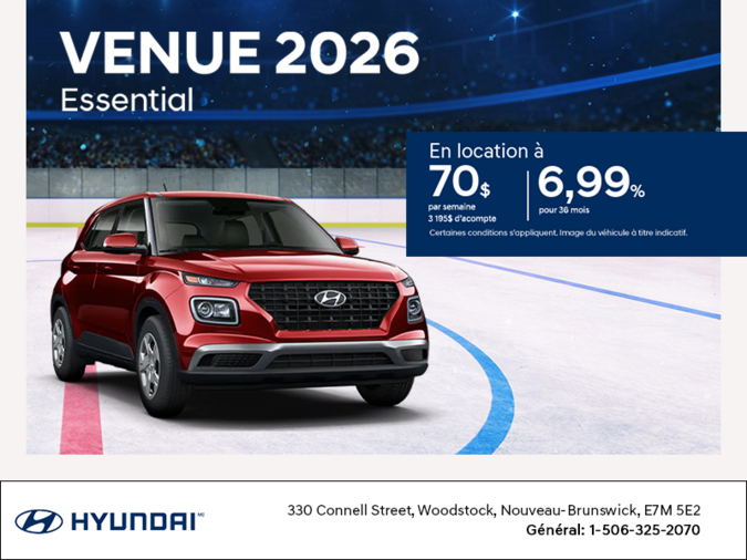 Procurez-vous le Hyundai Venue 2026